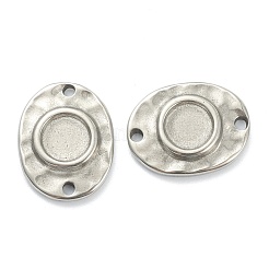 Anlaufgeschützte Cabochon-Anschlussfassungen aus Edelstahl 304 STAS-P279-05P