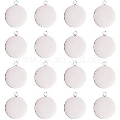 Cabochon-Fassungen für Anhänger aus Edelstahl 304 STAS-NB0001-03P
