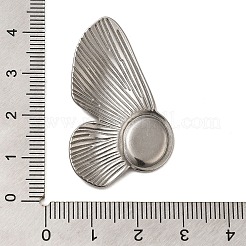Cabochon-Tablettfassungen aus Edelstahl 304 STAS-G344-12P