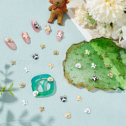 35 Stück Cabochons aus Hundelegierung im 7-Stil MRMJ-OC0003-64