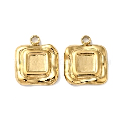 Cabochon-Fassungen für Anhänger aus Edelstahl 304 STAS-Q252-24G