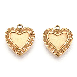 Cabochon-Fassungen für Anhänger aus Edelstahl 304 STAS-T060-58G