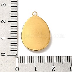 304 Edelstahl Anhänger Cabochon Fassungen für Emaille STAS-D013-01B-G