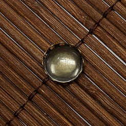 9.5~10mm freie gewölbte Glas Cabochon Abdeckung für flache runde diy Foto Messingcabochon Herstellung DIY-X0103-AB-NR