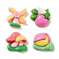Undurchsichtigen Cabochons RESI-Q228-02
