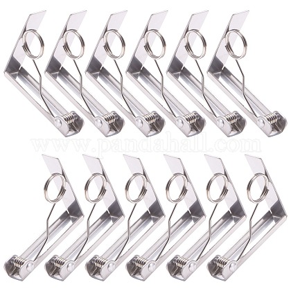 Wholesale Stainless Steel Tablecloth Clips Pandahall