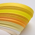 6 цвета рюш бумаги полоски, желтые, 530x10 мм, о 120strips / мешок, 20strips / цвет DIY-J001-10mm-A02