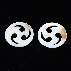 Natürliche Süßwasser Muschel Cabochons SHEL-S276-162
