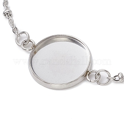 Armbänder aus 304 Edelstahl mit runder Cabochonfassung BJEW-JB11090-02