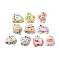 Undurchsichtige Decoden-Cabochons aus Harz RESI-Z022-07