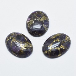 Amethyst-Cabochons aus Messing X-G-E464-42F