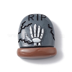 Undurchsichtige Harz-Cabochons zum Thema Halloween X-RESI-E035-01C