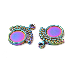Cabochon-Fassungen für Anhänger aus Edelstahl 304 STAS-H214-26RC