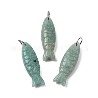 Резные подвески из натурального амазонита&nbsp;G-G314-01P-06