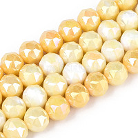 Антикоррозийные гальванические стеклянные бусины&nbsp;X-GLAA-N010-10mm-01