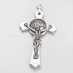 Tibetischer Stil Legierung Anhänger Fassungen für Strasssteine TIBE-S310-047AS-LF