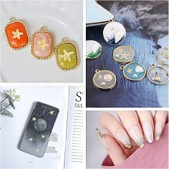 180 Stück 3D strukturierte Messing-Cabochons MRMJ-OC0001-59