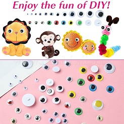 20 Stile Wackelaugen Cabochons DIY Scrapbooking Basteln Spielzeug Zubehör KY-YW0001-69