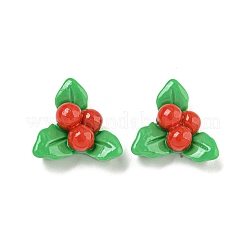 Deko-Cabochons aus undurchsichtigem Harz mit Weihnachtsmotiv CRES-B022-01I