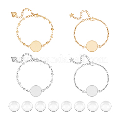 DIY Blanko-Kit zur Herstellung von Kuppelarmbändern DIY-UN0005-68