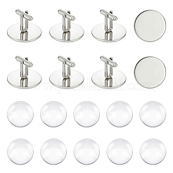 Set zur Herstellung von Manschettenknöpfen mit Rohlingen DIY-UN0005-24