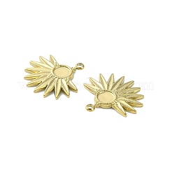 Cabochon-Fassungen für Anhänger aus Edelstahl 304 STAS-L269-038G