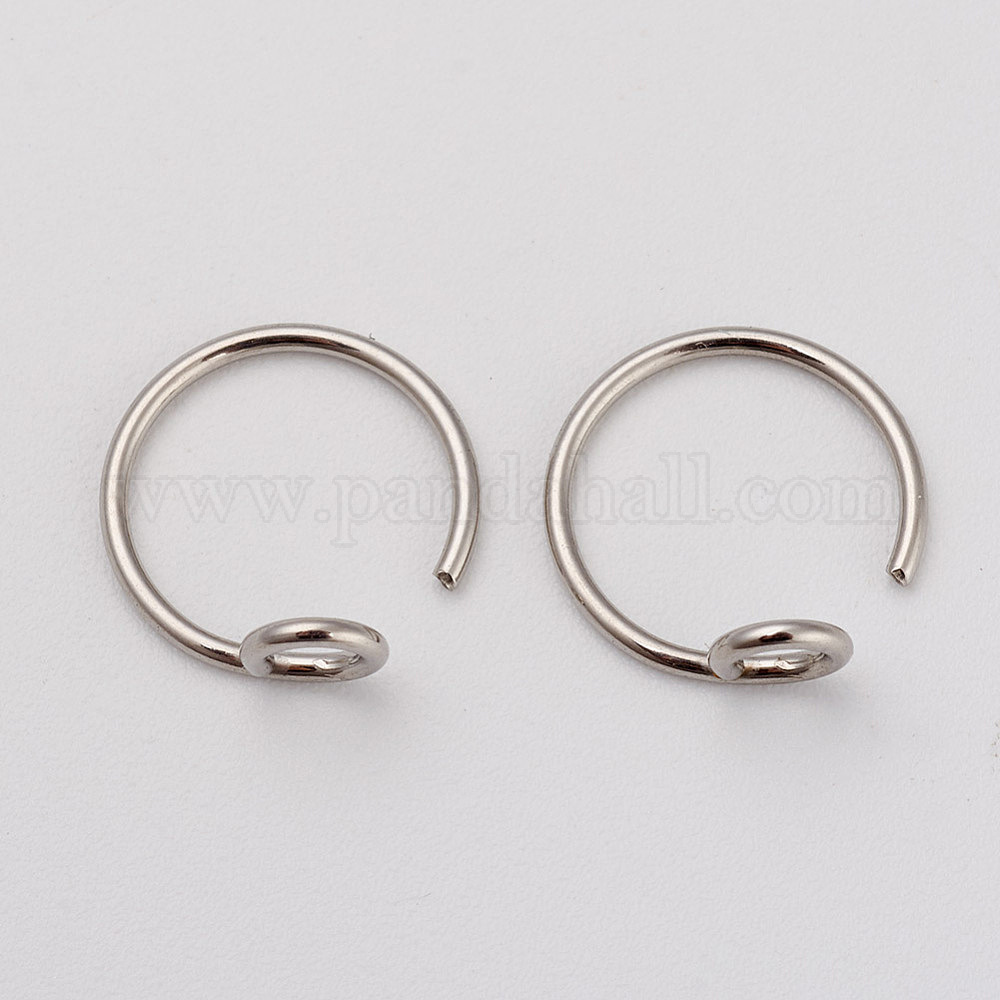 Wholesale 316L Surgical Stainless Steel Earring Hooks Pandahall