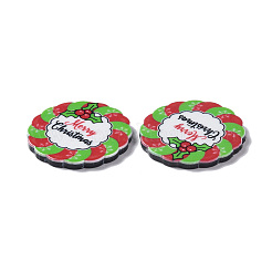 Bedruckte Acryl-Cabochons im weihnachtlichen Stil MACR-O045-01C