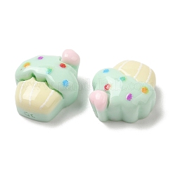 Undurchsichtige Decoden-Cabochons aus Kunstharzimitat für Lebensmittel RESI-K027-13