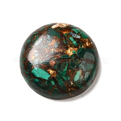 Zusammengesetzte synthetische Bronzit- und Malachit-Cabochons G-I339-08C