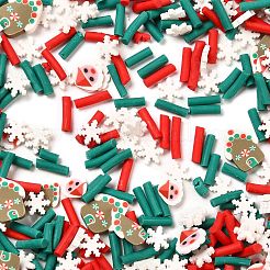 Weihnachten Thema handgemachte Fimo Cabochons CLAY-Q004-20A