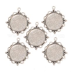Tibetischer Stil Legierung Anhänger Fassungen X-TIBEP-N003-55AS