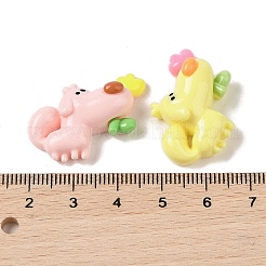 Undurchsichtige Harz-Hunde-Decoden-Cabochons RESI-S391-23