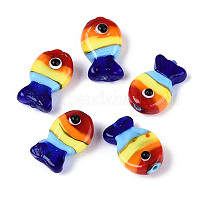 Бусы лэмпворк ручной работы&nbsp;LAMP-N036-15B