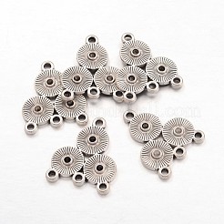 Legierung Rhinestone Connector  Fassungen mit Verbinder X-EA10684Y