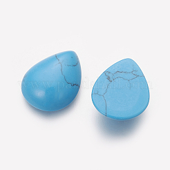 Synthetik Türkiscabochons G-I214-D15-15x20mm