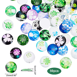 Glas cabochons GGLA-PH0001-24