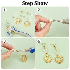 30 шт. 3 цвета 201 нержавеющая сталь фурнитура для сережек-гвоздиков STAS-DC0010-25