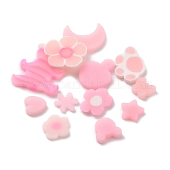 Leuchtende handgefertigte Fimo-Cabochons CLAY-E003-01B