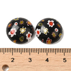 Handgefertigte Millefiori Glas Cabochons LAMP-H063-01A