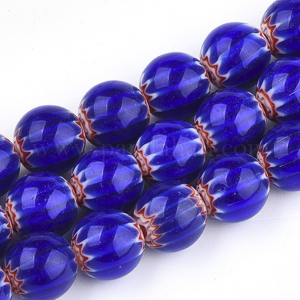 Wholesale Handmade Millefiori Lampwork Beads Strands Pandahall