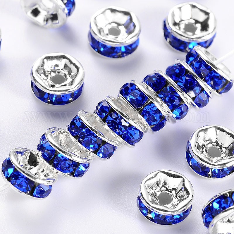 Wholesale Brass Grade A Rhinestone Spacer Beads Pandahall