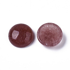 Natürliche Erdbeer-Quarz-Edelstein-Cabochons G-T020-18mm-16