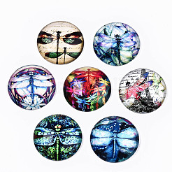 Glas cabochons GGLA-S036-07