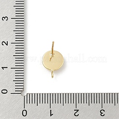 Messing-Katzenaugen-Cabochon mit runden Ohrstecker-zubehör KK-E791-20G