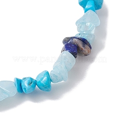 2 verstellbares geflochtenes Armbandset mit natürlichen Edelsteinen BJEW-JB10994