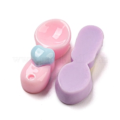 Geschirr undurchsichtige Harz Decoden Cabochons RESI-C046-13