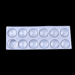 Transparente Glas Cabochons GGLA-R026-48mm-B