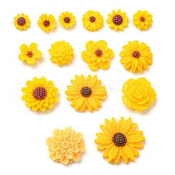 55 Stück opake Harz-Cabochons CRES-CJ0001-34