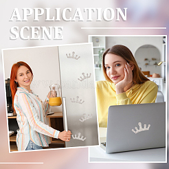 Корона самоклеющиеся аппликации со стразами DIY-WH0349-70